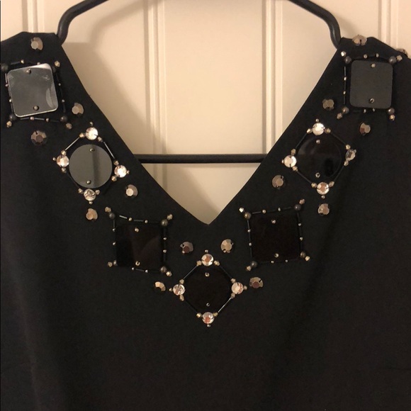 Ann Taylor black shift dress - Picture 2 of 4